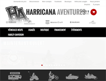 Tablet Screenshot of harricanaaventures.com
